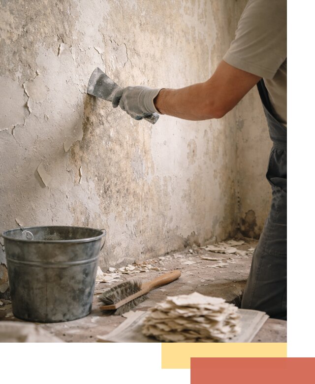 Удаление старой краски со стен в Ревде качественно и быстро