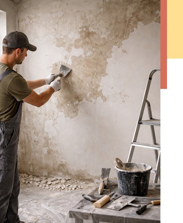 Снятие старой шпаклевки в Ревде от 1957 руб. — быстро и недорого | ОТДЕЛОЧНИК-Рвд