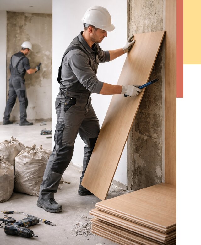 Демонтаж стеновых панелей в Ревде от 3703 руб. за м² быстро и недорого | ОТДЕЛОЧНИК-Рвд