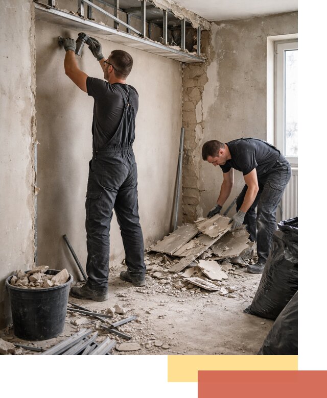 Демонтаж короба из гипсокартона в Ревде быстро и аккуратно