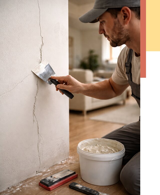 Заделка трещин и сколов в Ревде от 2592 руб. — быстро и недорого | ОТДЕЛОЧНИК-Рвд