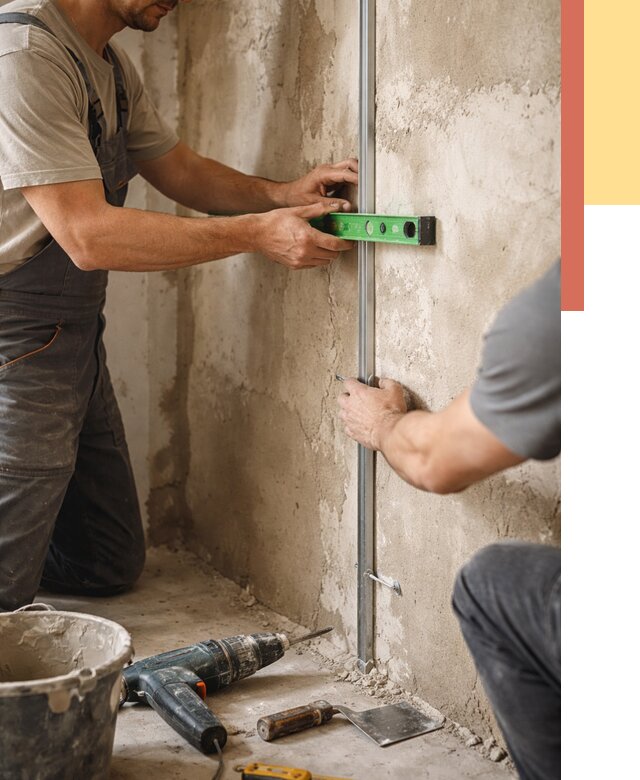 Установка штукатурных маяков в Ревде от 7405 руб. — быстро и недорого | ОТДЕЛОЧНИК-Рвд