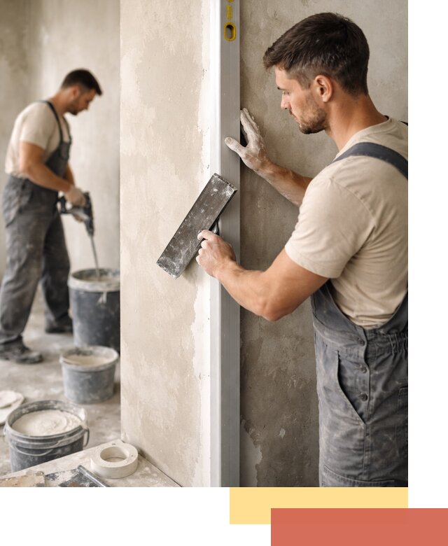 Выведение углов стен в Ревде: монтаж и оштукатуривание