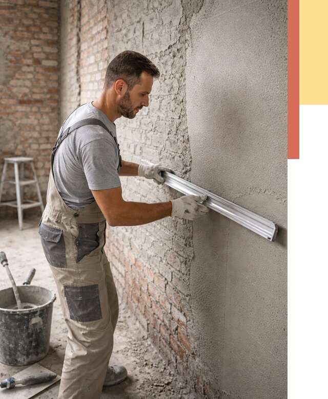 Штукатурка кирпичных стен в Ревде от 4761 руб/м2 — быстро и недорого | ОТДЕЛОЧНИК-Рвд