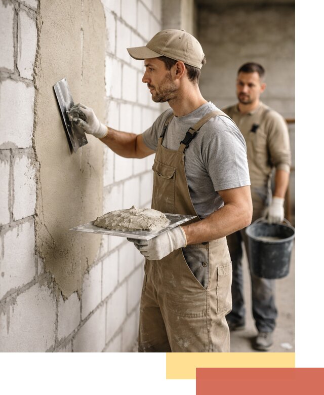 Штукатурка стен из газобетона в Ревде под ключ