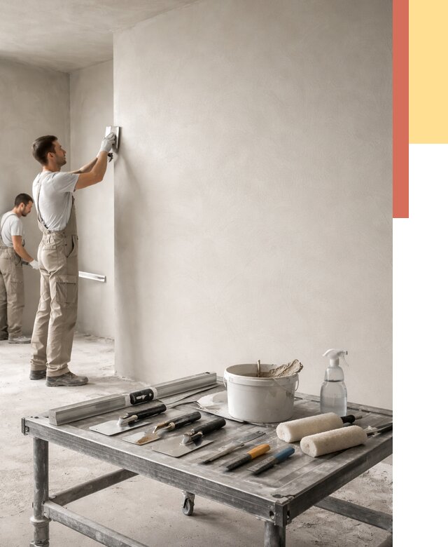 Штукатурка стен под покраску в Ревде от 4761 руб./м² — качественно и недорого | ОТДЕЛОЧНИК-Рвд