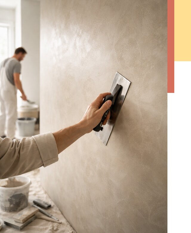 Венецианская штукатурка в Ревде от 3703 руб/м² — нанесение стен под ключ | ОТДЕЛОЧНИК-Рвд