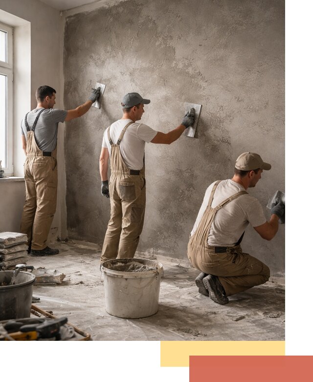 Декоративная штукатурка под бетон в Ревде для стен и потолков