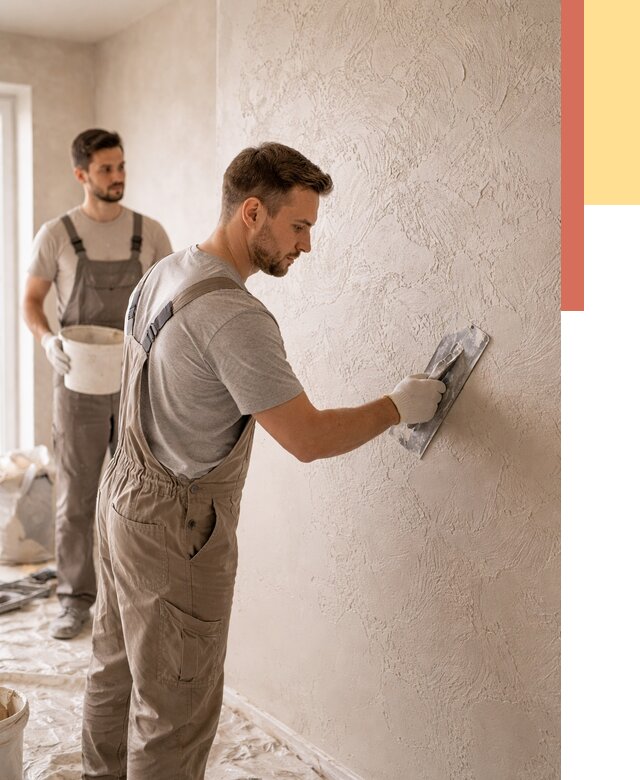 Фактурная штукатурка стен в Ревде от 4443 руб./м² — заказать под ключ | ОТДЕЛОЧНИК-Рвд