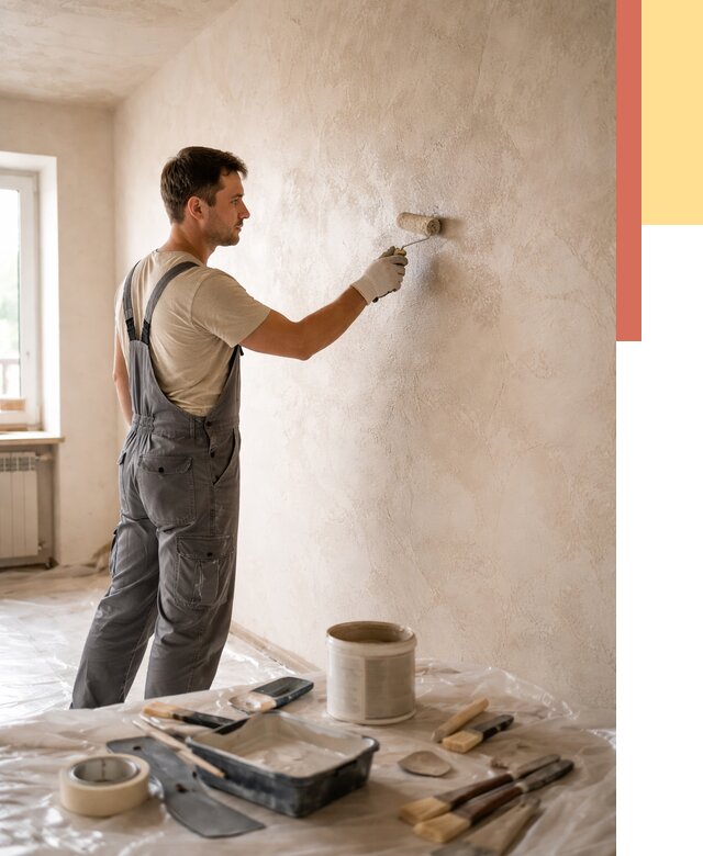 Нанесение лессирующей краски по декоративке в Ревде от 1851 руб. | ОТДЕЛОЧНИК-Рвд