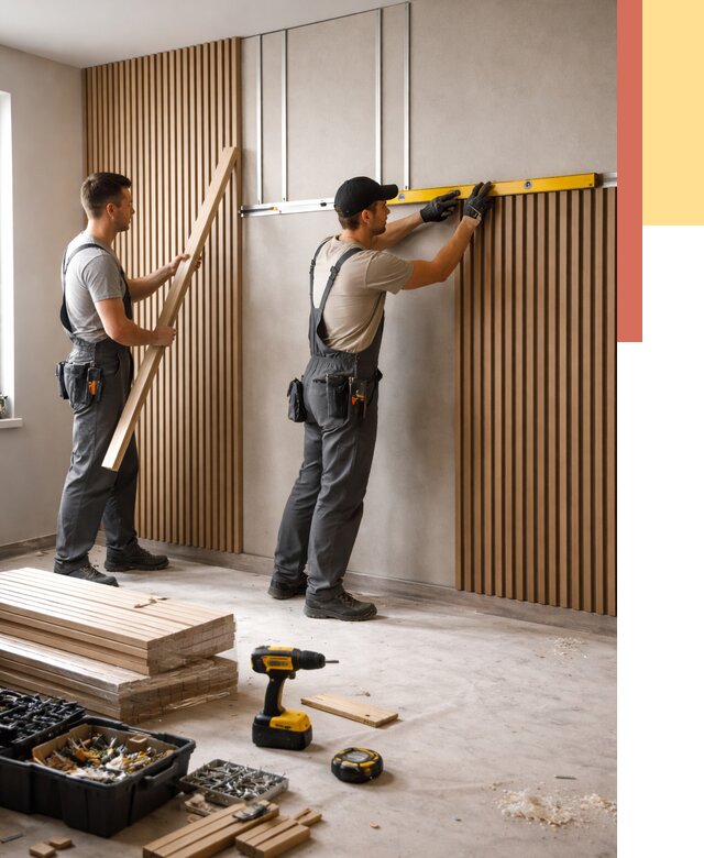 Монтаж реечных панелей на стены в Ревде от 1269 руб. — быстро и недорого | ОТДЕЛОЧНИК-Рвд