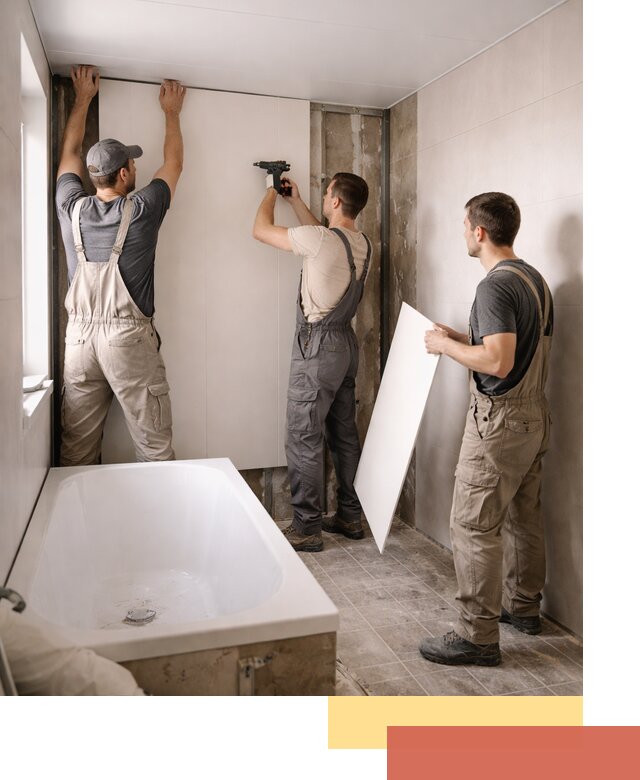 Отделка ванной панели ПВХ профессионально в Ревде