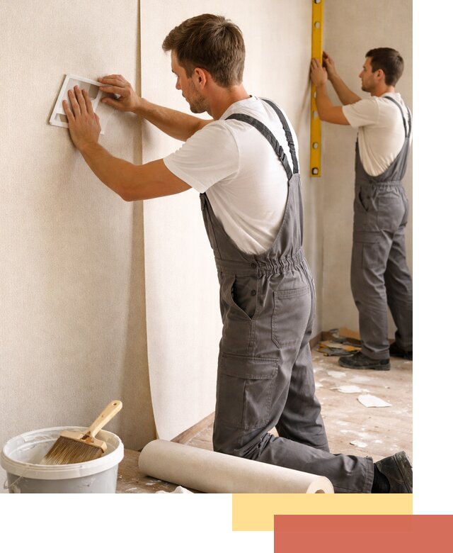 Поклейка бумажных обоев в Ревде качественно и недорого