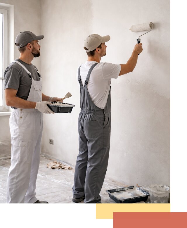 Покраска стен водоэмульсионной краской в Ревде