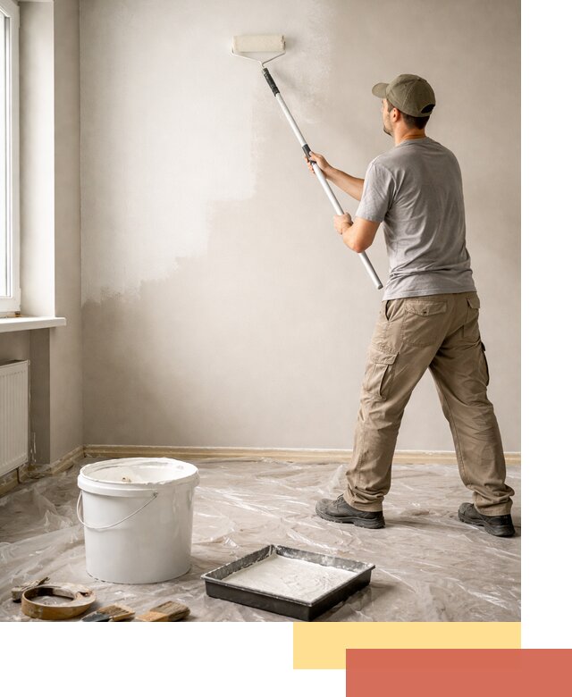 Покраска стен латексной краской в Ревде качественно и быстро