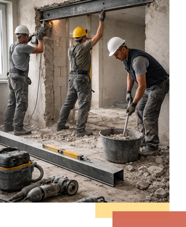 Создание проемов в стенах и несущих конструкциях в Ревде