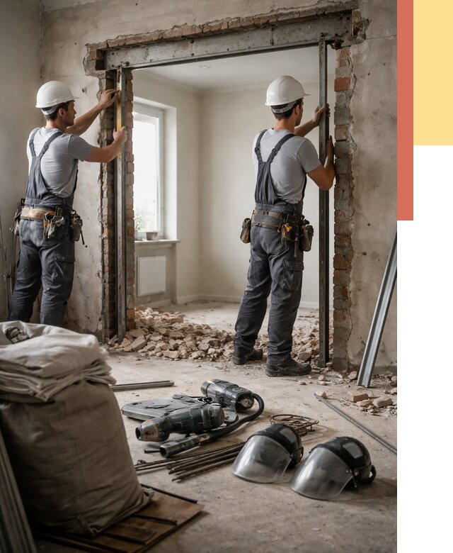 Расширение дверного проема в Ревде от 13224 руб. под ключ | ОТДЕЛОЧНИК-Рвд