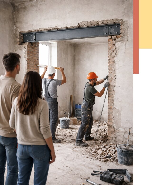 Усиление проема в стене в Ревде от 10050 руб. — усиление дверного проема металлоконструкцией | ОТДЕЛОЧНИК-Рвд