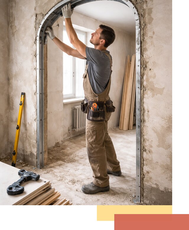 Устройство арочного проема в Ревде под ключ