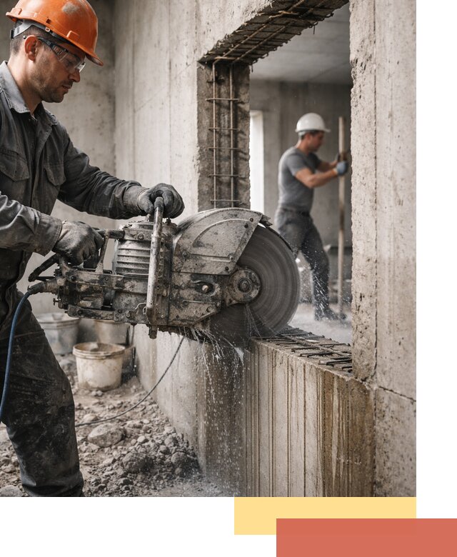 Алмазная резка проемов в Ревде быстро и точно