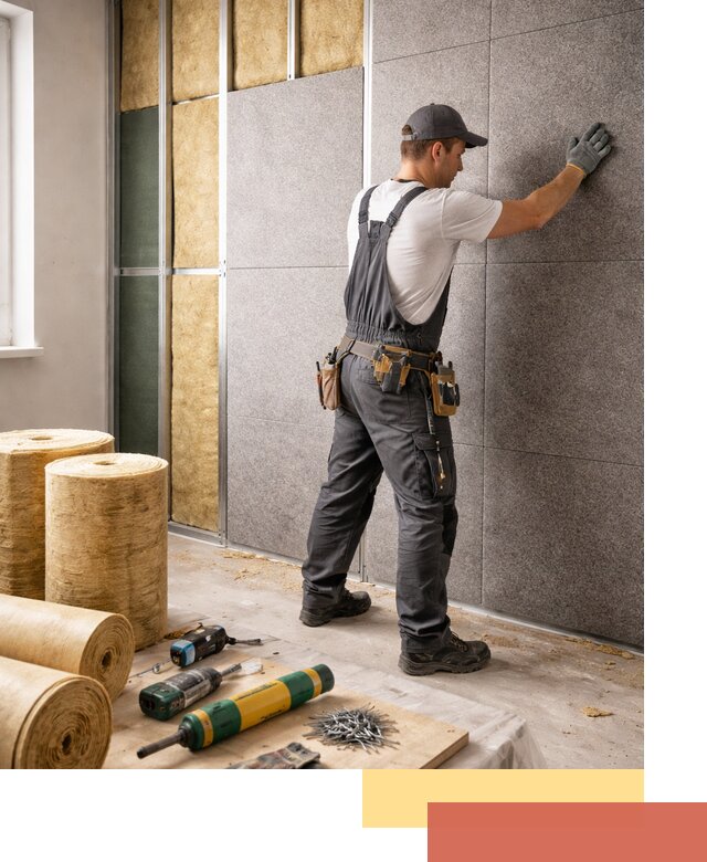 Профессиональная шумоизоляция стен в Ревде для квартиры и офиса