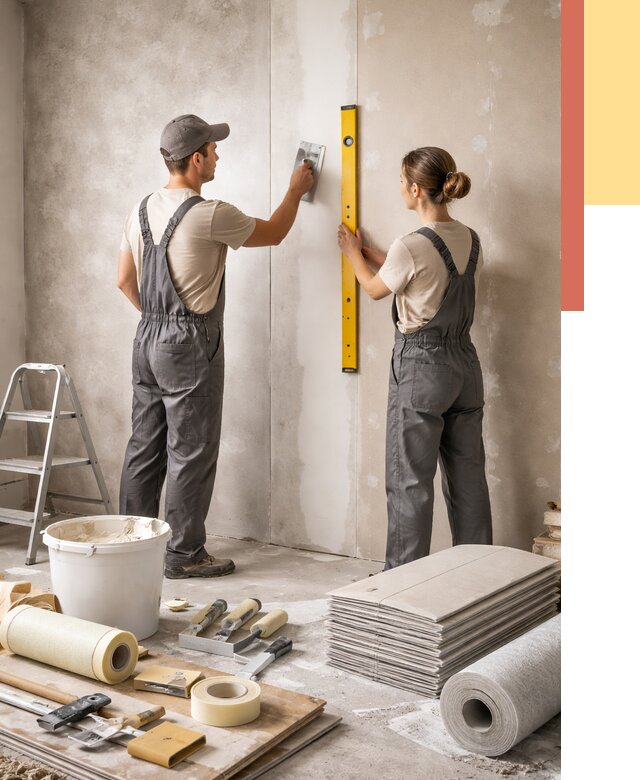 Отделка стен в Ревде от 1587 руб/м² — недорого, быстро, под ключ | ОТДЕЛОЧНИК-Рвд