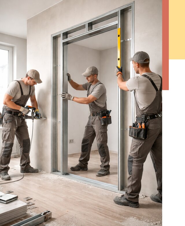 Устройство дверного проема в перегородке в Ревде от 4761 руб. под ключ | ОТДЕЛОЧНИК-Рвд