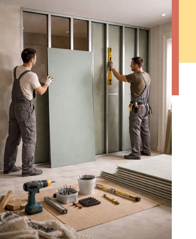 Перегородка из влагостойкого гипсокартона в Ревде от 5078 руб. — монтаж под ключ | ОТДЕЛОЧНИК-Рвд