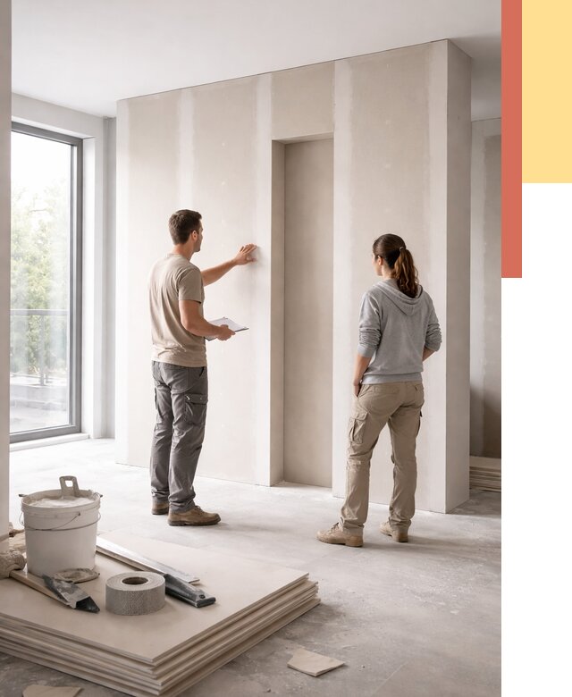 Зонирующая перегородка из гипсокартона в Ревде от 2962 руб. под ключ | ОТДЕЛОЧНИК-Рвд