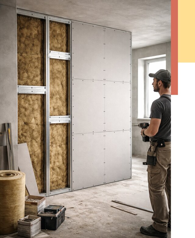 Усиленная перегородка под навеску в Ревде от 13541 руб. — монтаж под ключ | ОТДЕЛОЧНИК-Рвд