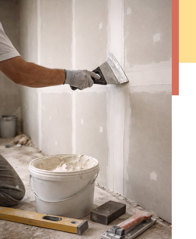 Шпаклевка перегородок из гипсокартона в Ревде от 2645 руб. — услуги ОТДЕЛОЧНИК-Рвд