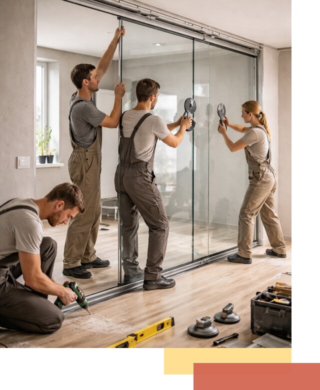 Изготовление стеклянных перегородок на заказ в Ревде