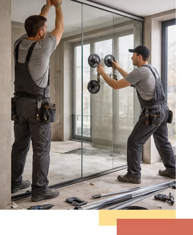 Цельностеклянные перегородки под ключ в Ревде