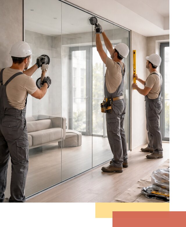 Перегородки из закаленного стекла в Ревде для офисов и квартир