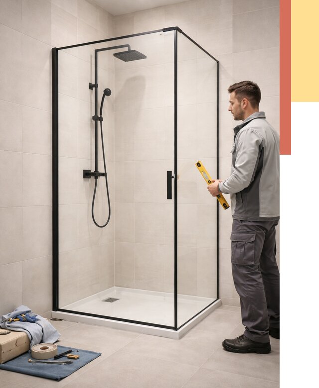 Стеклянные перегородки для душа в Ревде от 13224 руб. | Монтаж под ключ — ОТДЕЛОЧНИК-Рвд