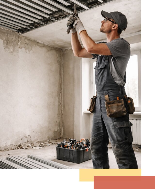 Демонтаж реечного потолка в Ревде быстро и аккуратно