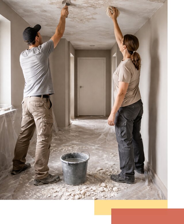 Удаление побелки с потолка в Ревде — быстро и аккуратно