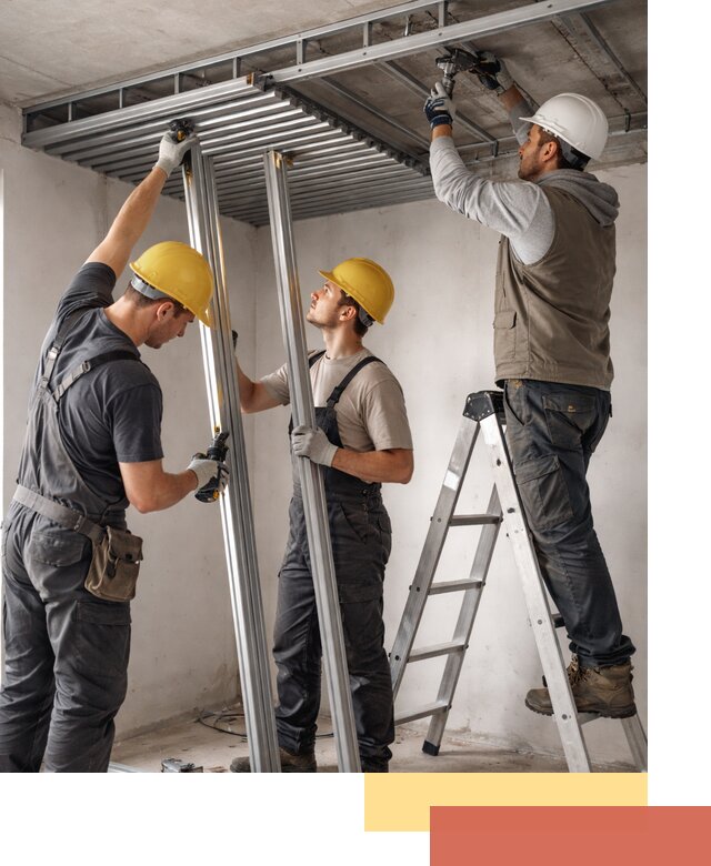 Монтаж реечного потолка под ключ в Ревде