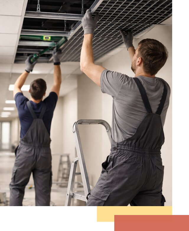 Монтаж потолка Грильято в Ревде: установка под ключ качественно