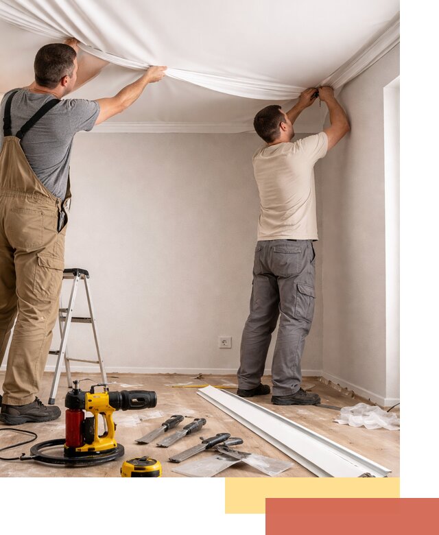 Монтаж ПВХ натяжного потолка в Ревде качественно и быстро