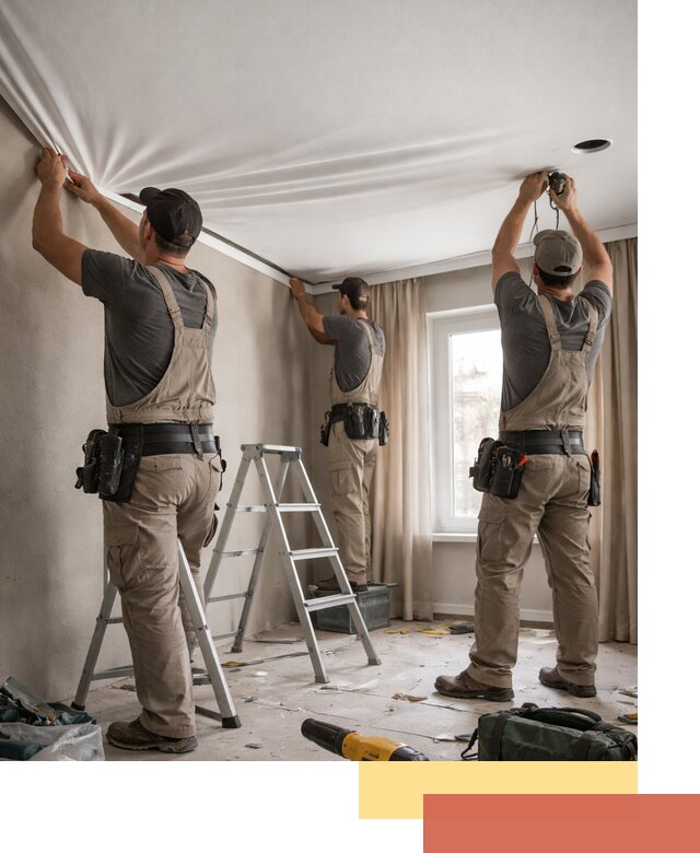 Монтаж матового натяжного потолка в Ревде качественно и быстро