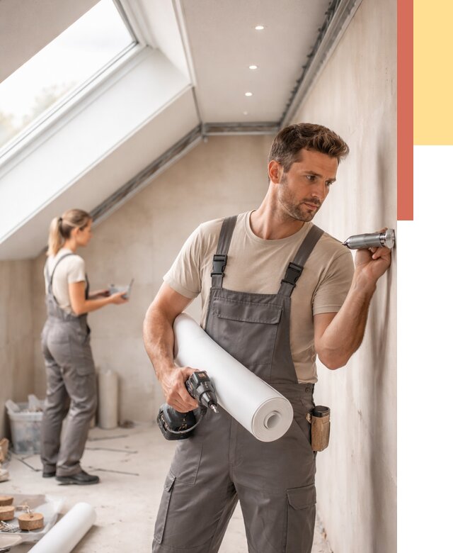 Монтаж натяжного потолка на мансарде в Ревде от 3703 руб. | ОТДЕЛОЧНИК-Рвд