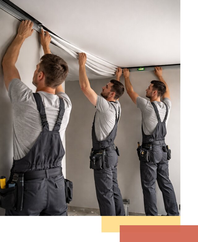 Теневые натяжные потолки в Ревде: монтаж и отделка быстро и качественно