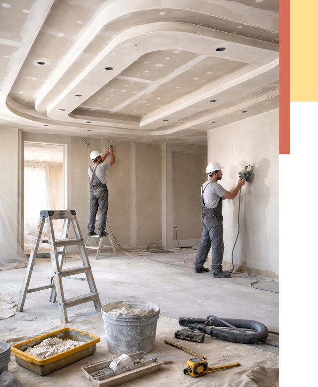 Многоуровневый потолок из гипсокартона в Ревде от 793 руб. под ключ | ОТДЕЛОЧНИК-Рвд