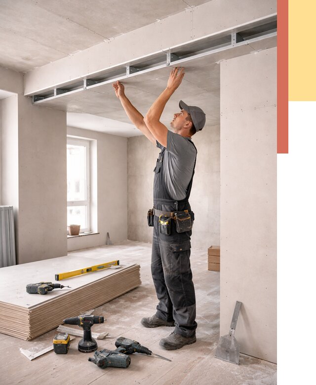 Потолок из гипсокартона с нишей в Ревде от 1322 руб. под ключ | ОТДЕЛОЧНИК-Рвд