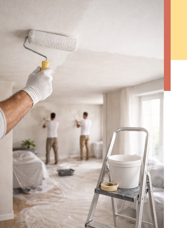 Покраска потолка акриловой краской в Ревде от 2645 руб. | ОТДЕЛОЧНИК-Рвд