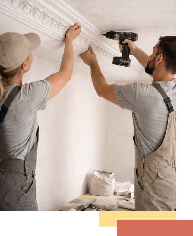 Профессиональный монтаж лепнины на потолок в Ревде