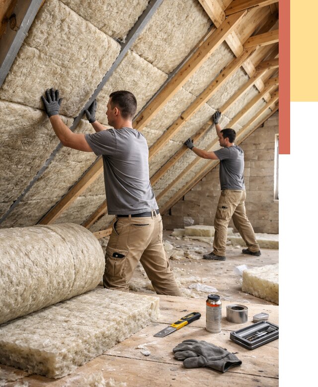 Утепление потолка минватой в Ревде от 1534 руб. — быстро и недорого | ОТДЕЛОЧНИК-Рвд