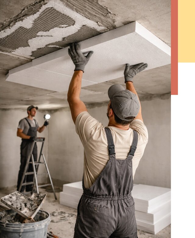 Утепление потолка пенопластом в Ревде от 4761 руб/м2 — недорого и быстро | ОТДЕЛОЧНИК-Рвд