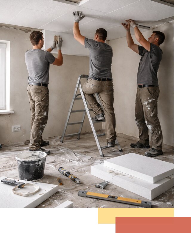 Утепление потолка пенопластом в Ревде быстро и качественно